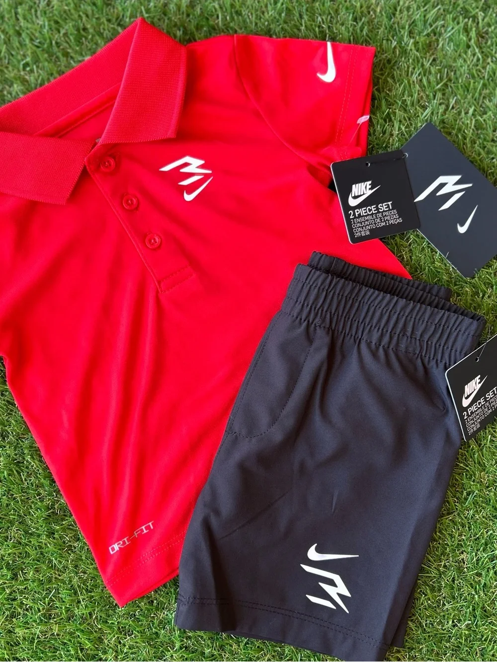 ❤️🖤 Nike Dri-FIT 2-Piece Polo & Shorts Set | 12 Months | Brand New With Tags
